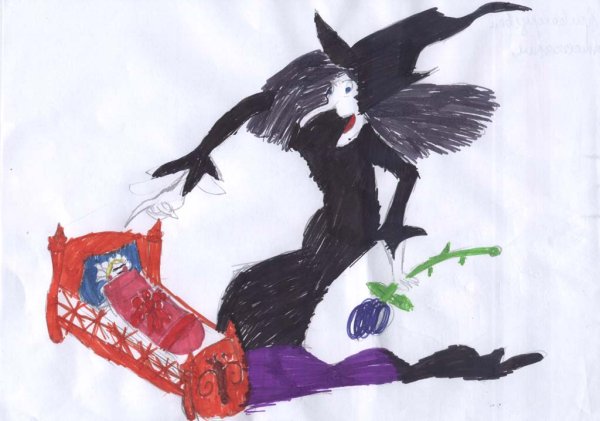 Рисунок спящей царевны