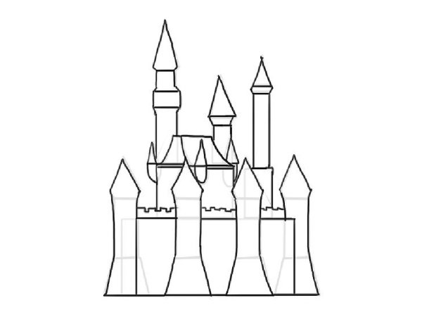 Замок снежной королевы рисунок