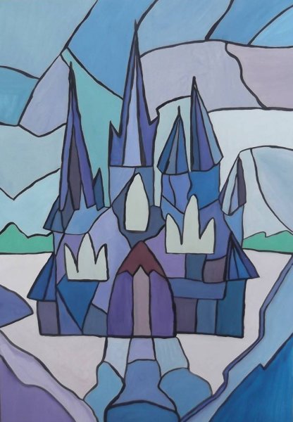 Замок снежной королевы раскраска