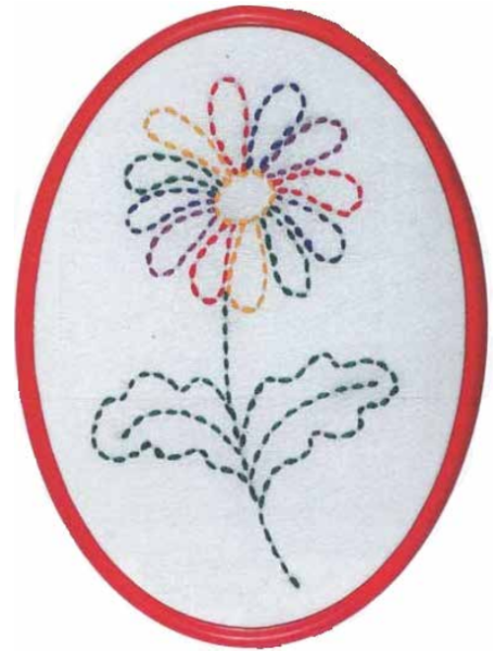 Цветок для вышивания для детей