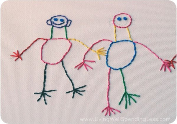 Вышивание мулине для детей