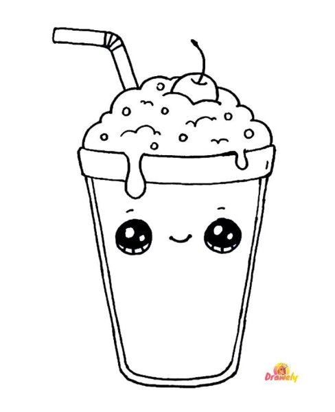 Рисунки для срисовки для начинающих еда