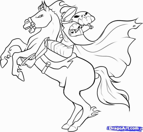 Всадник без головы раскраска