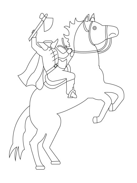 Всадник на коне поэтапное рисование