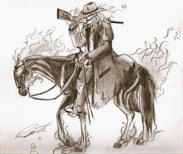 Всадник без головы рисунок