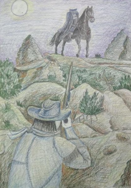 Призрачный всадник раскраска