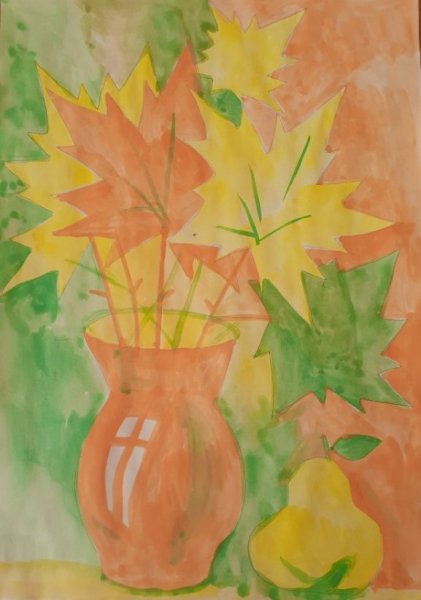 Осенний натюрморт карандашом