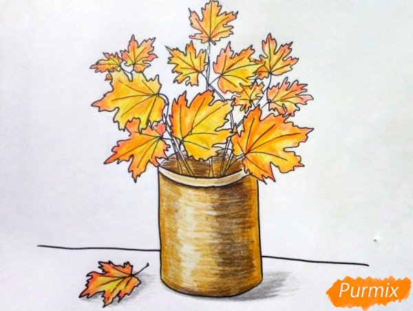 Рисование осенний букет