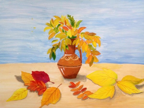 Рисование осенний букет