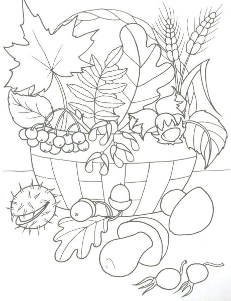 Рисование осенний букет