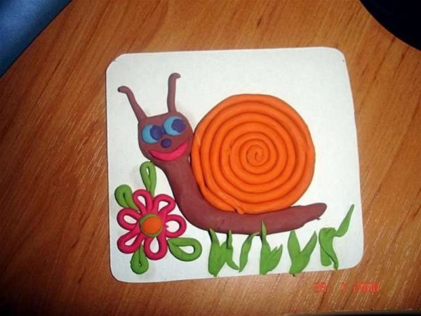 Улитка улитка выпусти рога пластилинография