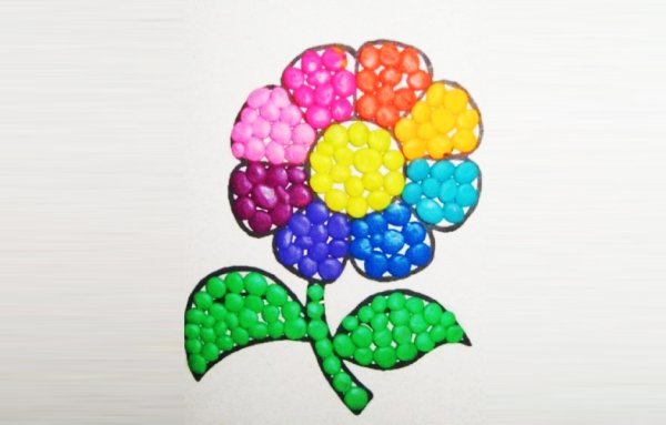 Аппликация пластилином