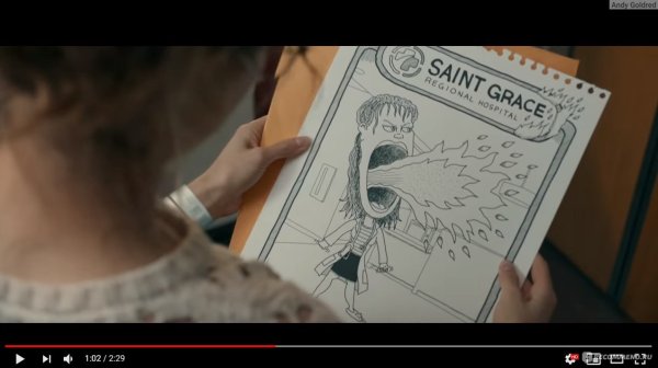 Карикатура из фильма в метре друг от друга