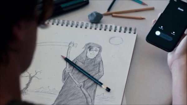 Скетчбук Уилла в метре друг от друга