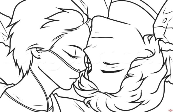 Раскраски пары влюбленных