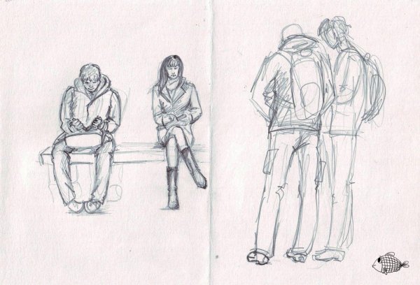 Групповые Наброски людей