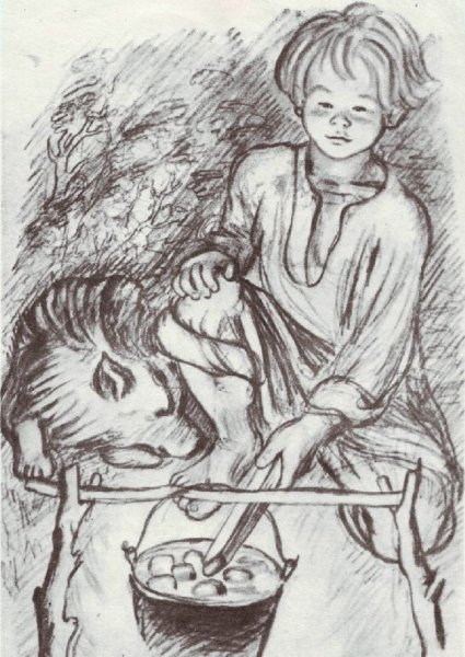 Бежин луг рисунок природы