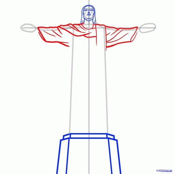 Монументальная скульптура карандашом