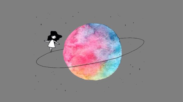 Маленькие рисунки для срисовки космос