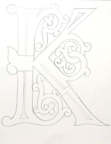 Эскиз буквицы