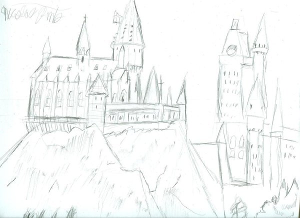 Хогвартс для срисовки