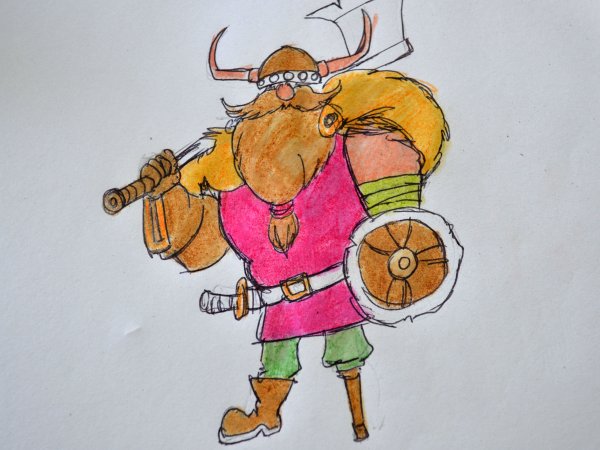 Викинг рисунок