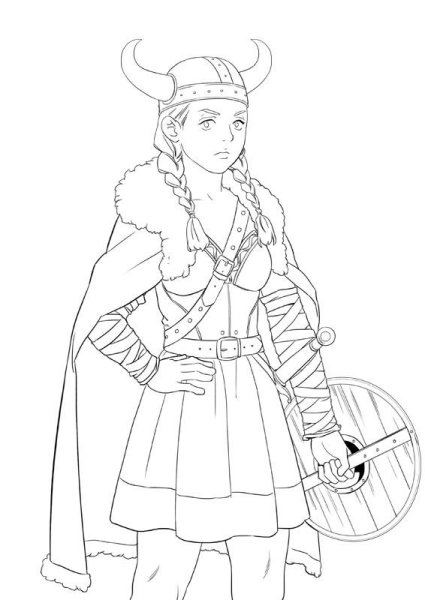 Одежда викингов раскраска