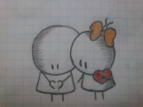 Рисунки для срисовки лёгкие Love