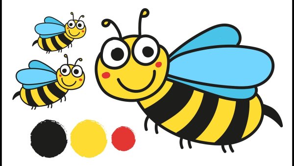 Нарисовать шмеля