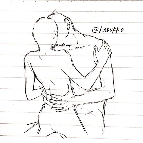 Рисунок пари карандашом