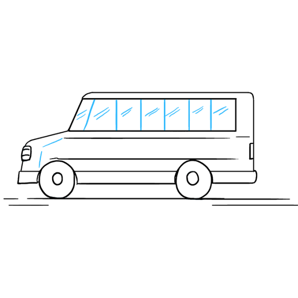 Нарисовать автобус
