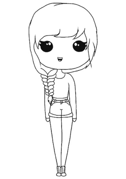 Картинки для срисовки девушки