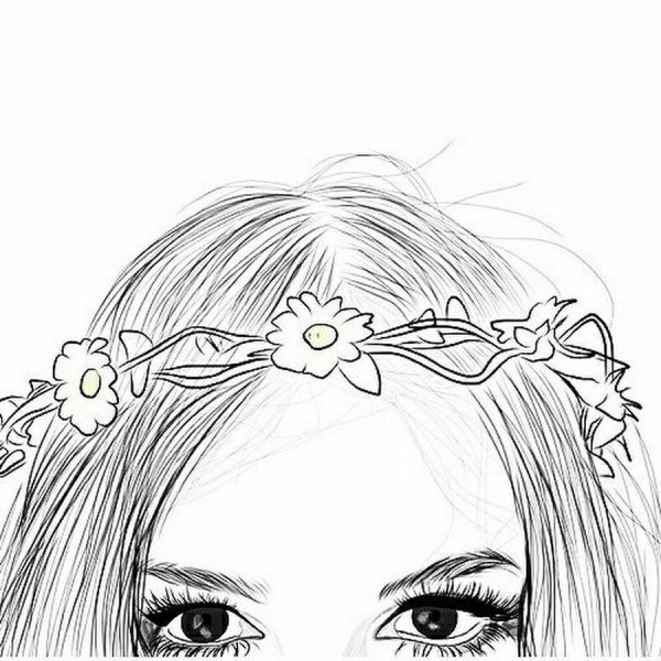 Рапунцель рисунок карандашом