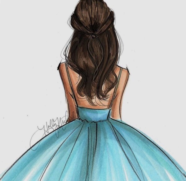 Поэтапное рисование девочки