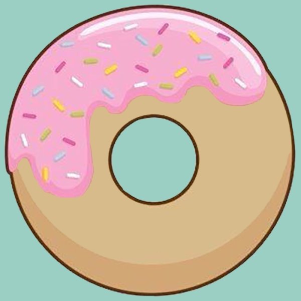 Как нарисовать пончик поэтапно