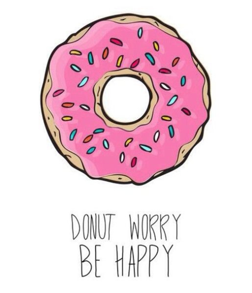 Милые пончики для срисовки