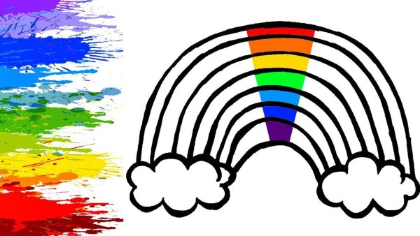 Радуга карандашом