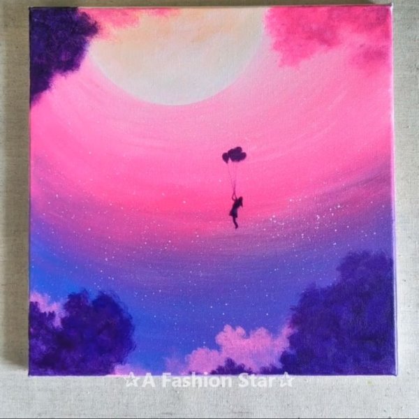 Рисование на маленьких холстах