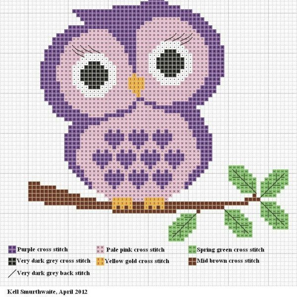 Простая вышивка яблоко