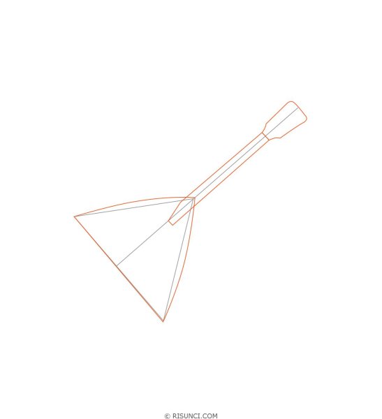 Раскраска балалайка музыкальный инструмент