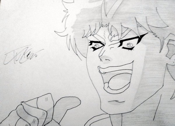 Джоджо Стар платинум черно белая