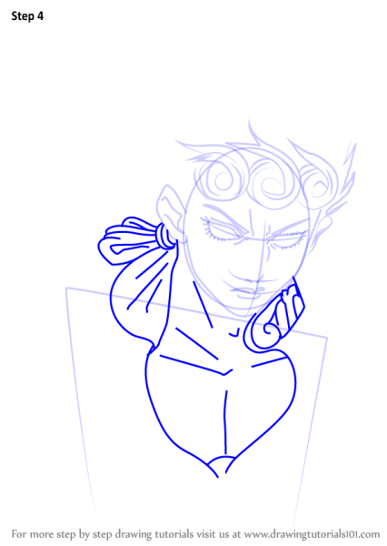 Star Platinum рисунок карандашом