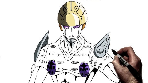 Джотаро Куджо черно белый