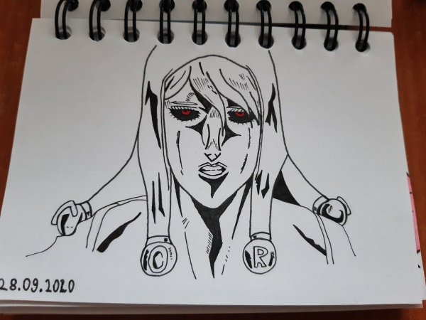 Стар платинум Джоджо для срисовки