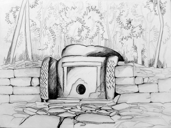 Зарисовка дольмена