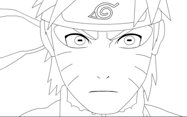 Какаши без маски раскраска