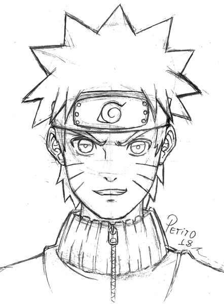 Рисунки аниме для срисовки аниме Наруто