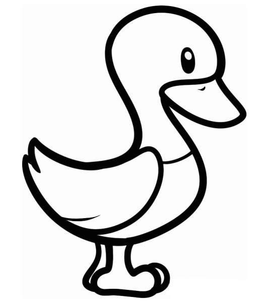 Утка для срисовки