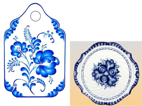 Кувшин Гжель раскраска