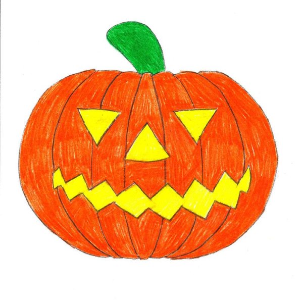Рисование тыквы